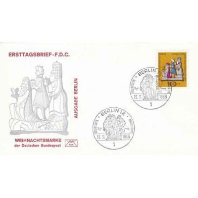 پاکت مهر روز کریستمس  - برلین آلمان 1969