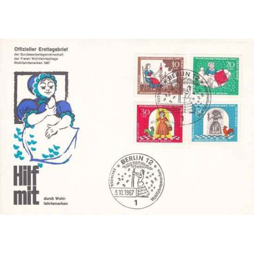 پاکت مهر روز رفاه اجتماعی - افسانه پریان - برلین آلمان 1967 پاکت مهر روز رفاه اجتماعی - افسانه پریان - برلین آلمان 1967