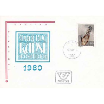 پاکت مهر روز  هنر مدرن - نقاشی اثر برنداستاتر - اتریش 1980