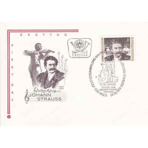 پاکت مهر روز اینریش فون آنگلی - نقاش تاریخ و پرتره - اتریش 1975 پاکت مهر روز اینریش فون آنگلی - نقاش تاریخ و پرتره - اتریش 1975