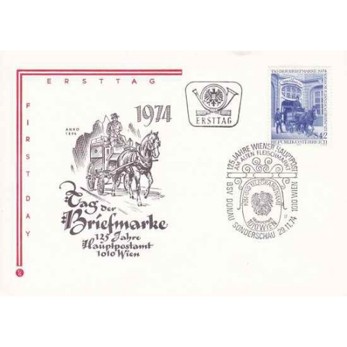 پاکت مهر روز روز تمبر - اتریش 1974 پاکت مهر روز روز تمبر - اتریش 1974