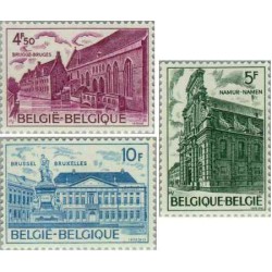 3 عدد تمبر گردشگری -  بلژیک 1975
