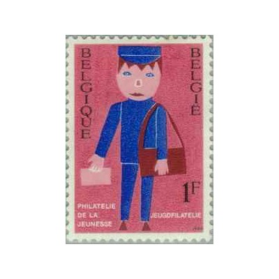 1 عدد تمبر فیلاتالیست های جوان -  بلژیک 1969