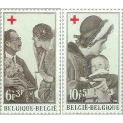 2 عدد تمبر خیریه صلیب سرخ -  بلژیک 1968