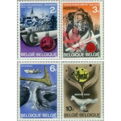4 عدد تمبر انگیزه های تاریخی -  بلژیک 1968