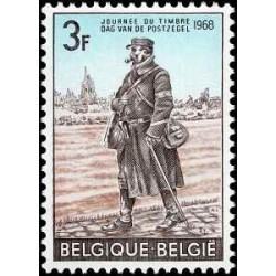 1 عدد تمبر روز تمبر -  بلژیک 1968