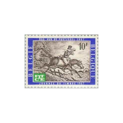 1 عدد تمبر روز مخابرات اروپا - بلژیک 1967 1 عدد تمبر روز مخابرات اروپا - بلژیک 1967