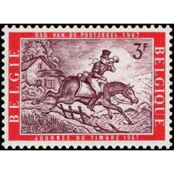 1 عدد تمبر روز تمبر -  بلژیک 1967