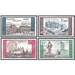 4 عدد تمبر فرهنگ -  بلژیک 1966