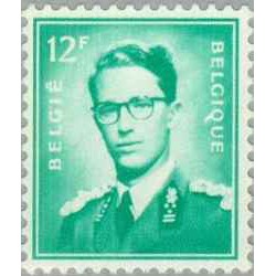 1 عدد تمبر سری پستی - مبالغ جدید - 12Fr -  بلژیک 1966