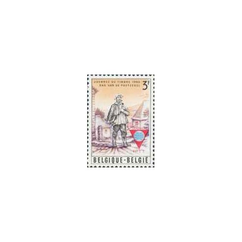 1 عدد تمبر کنگره بین المللی P.T.T. - مثلث قرمز - بلژیک 1966 1 عدد تمبر کنگره بین المللی P.T.T. - مثلث قرمز - بلژیک 1966