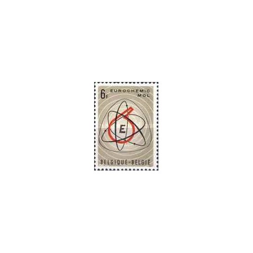 1 عدد تمبر یوروشیمی -  بلژیک 1966