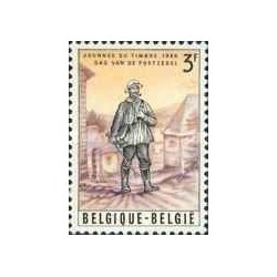 1 عدد تمبر روز تمبر - بلژیک 1966