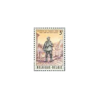 1 عدد تمبر روز تمبر - بلژیک 1966