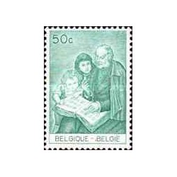 1 عدد  تمبر فیلاتالیست های جوان - بلژیک 1965