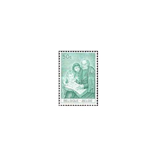1 عدد  تمبر فیلاتالیست های جوان - بلژیک 1965