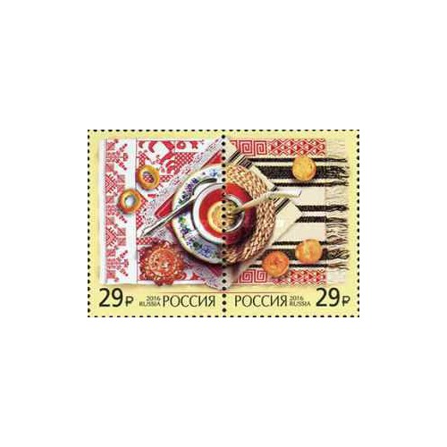 2 عدد  تمبر سنت ها - تمبر مشترک با آرژانتین - روسیه 2016