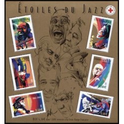 مینی شیت نوازندگان جاز - فرانسه 2002 قیمت 6.5 دلار