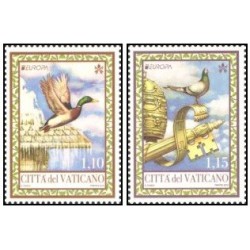 2 عدد تمبر مشترک اروپا - Europa Cept - پرندگان ملی  - واتیکان 2019 ارزش روی تمبرها 2.25 یورو