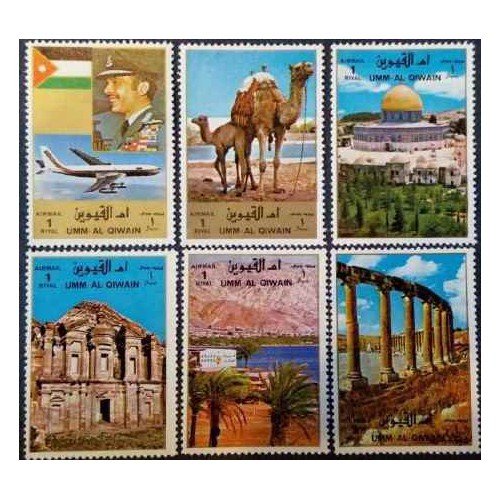6 عدد تمبر پست هوایی - مناظر در عربستان- ام القوین 1972 6 عدد تمبر پست هوایی - مناظر در عربستان- ام القوین 1972