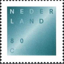 1 عدد  تمبر سری پستی -  تسلیت - خودچسب - هلند 1998