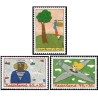 3 عدد  تمبر مراقبت از کودک - هلند 1987