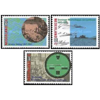 3 عدد  تمبر کشاورزی - هلند 1987