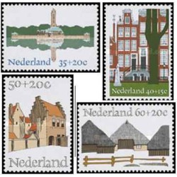 4 عدد  تمبر خیریه - هلند 1975