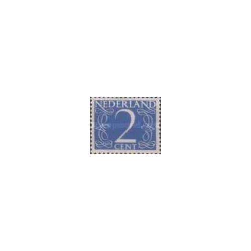 1 عدد  تمبر سری پستی - تمبرهای روزانه جدید - 2c - هلند 1946
