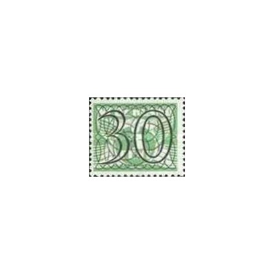 1 عدد  تمبر سری پستی  اعداد - سورشارژ  30 سنت - هلند 1940