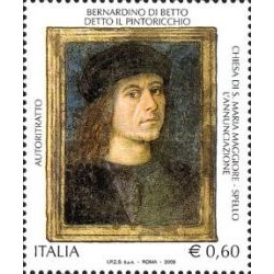 1 عدد تمبر میراث هنری و فرهنگی ایتالیا - برناردینو دی بتو که با نام دیگر Paintoricchio شناخته می شود - ایتالیا 2008