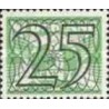 1 عدد  تمبر سری پستی  اعداد - سورشارژ  25 سنت - هلند 1940