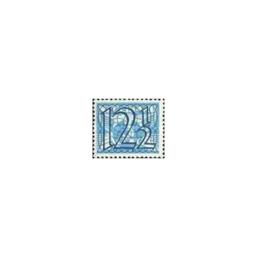 1 عدد  تمبر سری پستی  اعداد - سورشارژ  12.5 سنت - هلند 1940