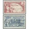 2 عدد تمبر چهلمین سالگرد انقلاب روسیه - چک اسلواکی 1957