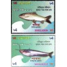 2 عدد تمبر ماهیها - بنگلادش 2002