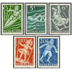 5 عدد تمبرمراقبت از کودک - هلند 1948 قیمت 6 دلار