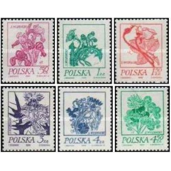 6 عدد تمبر نقاشی های گل توسط استانیسلاو ویسپیانسکی - لهستان 1974