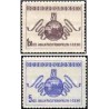 2 عدد  تمبر پنجاهمین نمایشگاه در پراگ - چک اسلواکی 1949