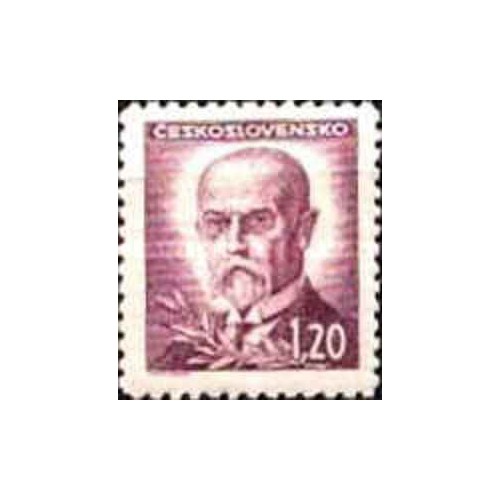1 عدد تمبر سری پستی شخصیت ها - 1.2Kc- چک اسلواکی 1945 1 عدد تمبر سری پستی شخصیت ها - 1.2Kc- چک اسلواکی 1945