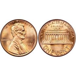 سکه 1 سنت - برنجی - آمریکا 1985غیر بانکی
