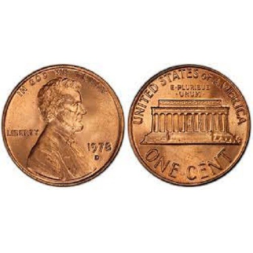 سکه 1 سنت - برنجی - D - آمریکا 1978غیر بانکی