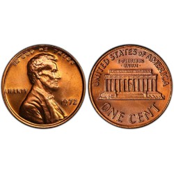 سکه 1 سنت - برنجی - آمریکا 1972غیر بانکی