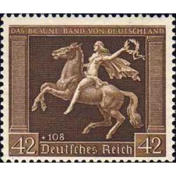 1 عدد تمبر اوراق قرضه قهوه ای- رایش آلمان 1938 قیمت 149 دلار - کیفیت MN