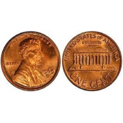 سکه 1 سنت - برنجی - S - آمریکا 1969غیر بانکی