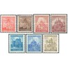 7 عدد  تمبر سری پستی - موضوعات محلی - ارزش های جدید - یوهمیا و موراویا 1942
