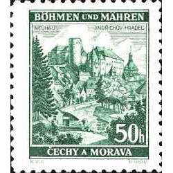 1 عدد  تمبر سری پستی - مناظر -نیوهاوس - 50h - یوهمیا و موراویا 1940