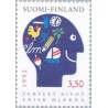 1 عدد  تمبر "مغزهای خوب" - فنلاند 1992
