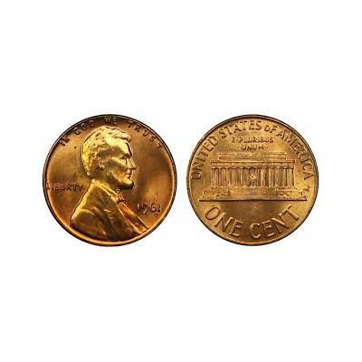 سکه 1 سنت - برنجی - آمریکا 1961غیر بانکی