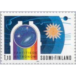 1 عدد  تمبر صدمین سالگرد نجوم - فنلاند 1984