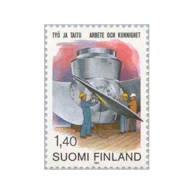1 عدد  تمبر کار و دانش - فنلاند 1984